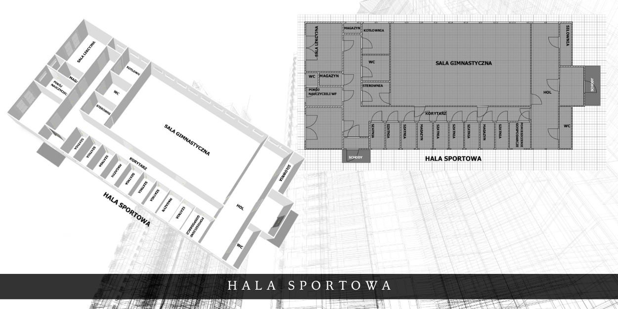 Hala Sportowa - Plan