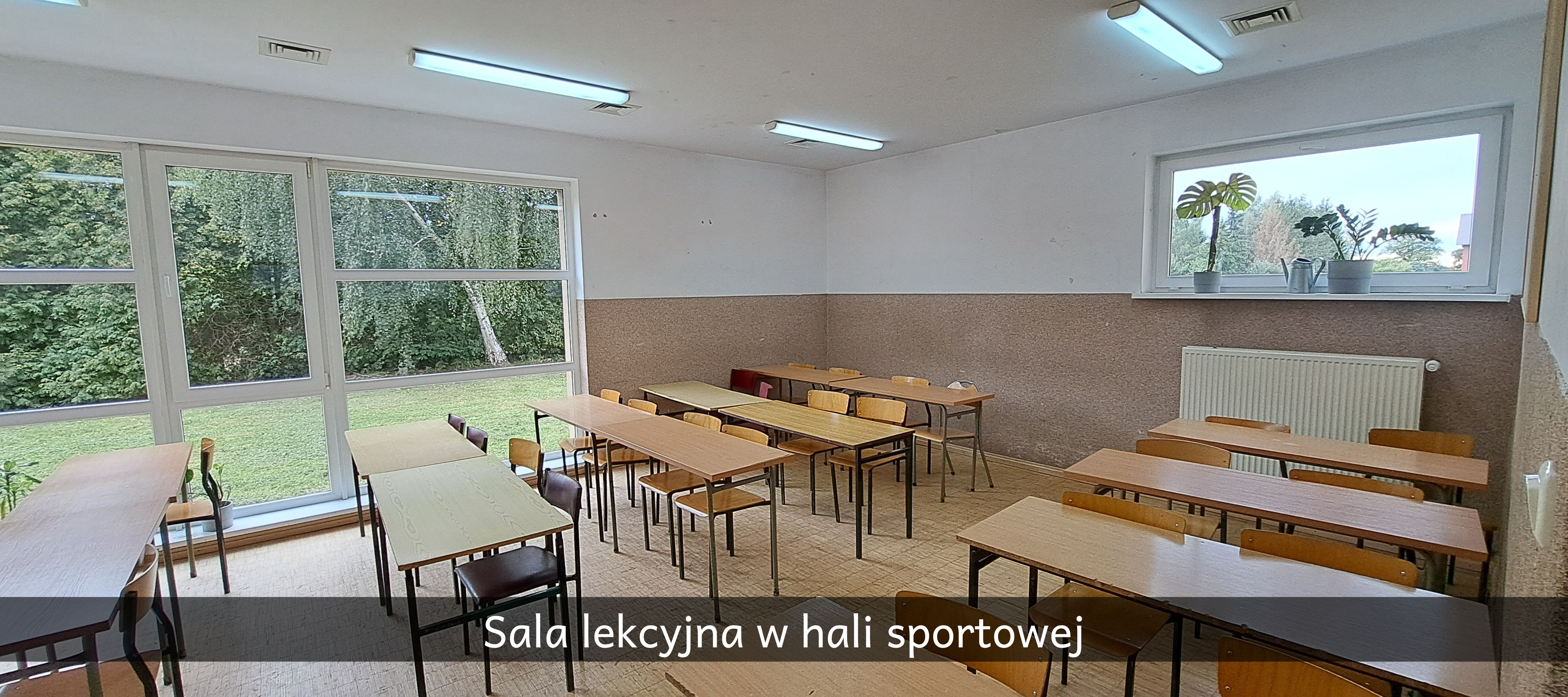 Sala lekcyjna na hali sportowej